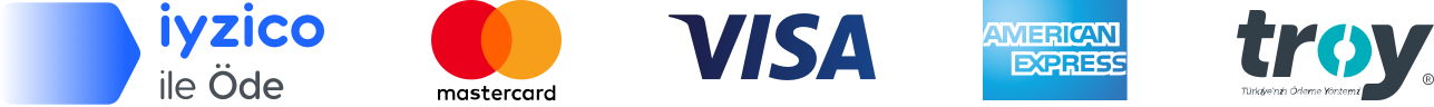 iyzico ile Öde: Mastercard, Visa, American Express, Troy